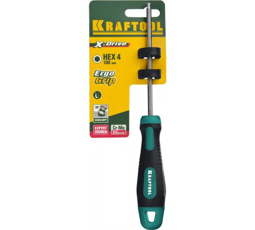 250075-4-100  Отвертка KRAFTOOL X-Drive HEX 4х100