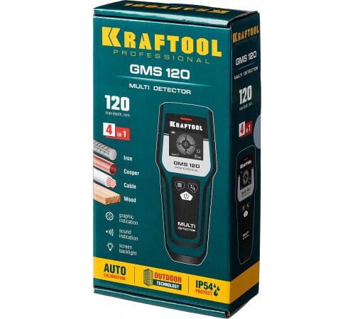 45298 Детектор KRAFTOOL универсальный GMS 120