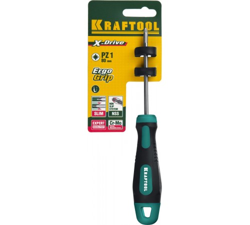 250073-1-080 Отвертка KRAFTOOL X-Drive PZ1x80