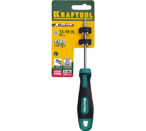 250077-15-080 Отвертка KRAFTOOL X-Drive TORX Hole 15х80