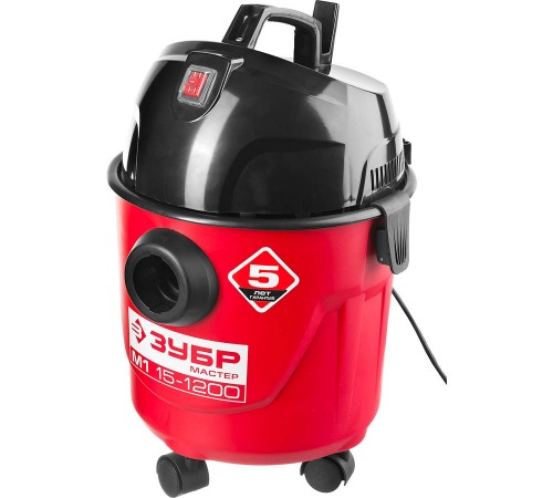 Пылесос хозяйственный ЗУБР ПУ-15-1200 М1