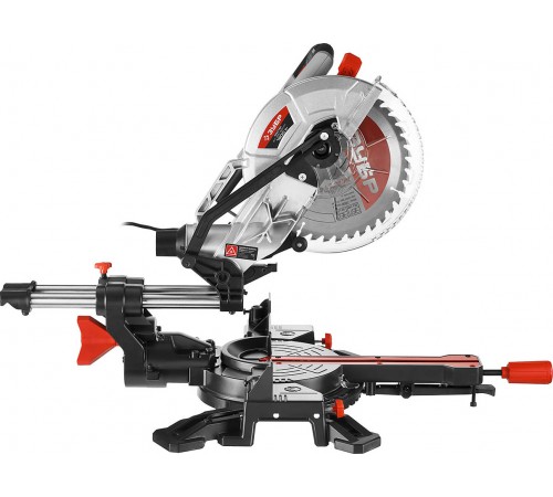 Пила торцовочная ЗУБР ЗПТ-255-1800 ПЛ с протяжкой, 255*30мм, 1800Вт