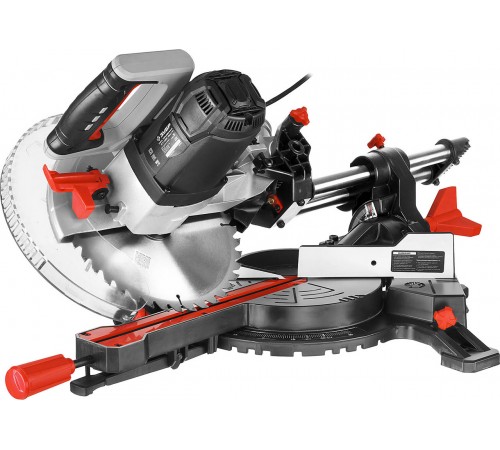 Пила торцовочная ЗУБР ЗПТ-255-1800 ПЛ с протяжкой, 255*30мм, 1800Вт