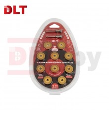 Набор алмазных дисков DLT с титановым покрытием для гравера 10шт. 25мм 1497