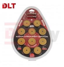 Набор алмазных дисков DLT с титановым покрытием для гравера 10шт. 40мм 1498