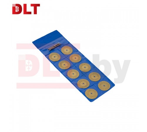 Набор алмазных дисков DLT с титановым покрытием для гравера 10шт. 30мм 1503