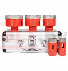 3838 Набор алмазных коронок для плитки DLT CERAMIC PRO №12 (25/35/50/60/68мм)