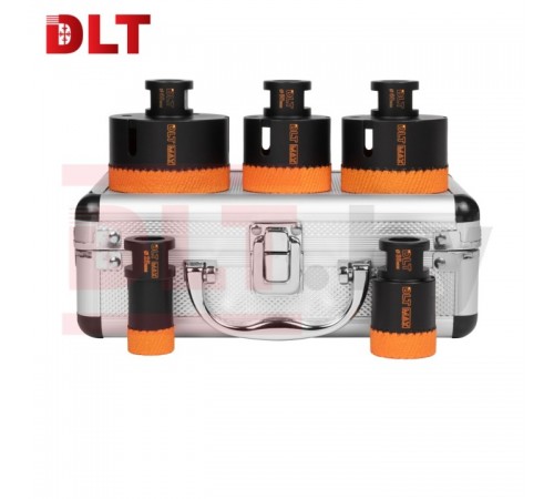 3865 Набор алмазных коронок для плитки DLT MAX №12 (25/35/50/60/68мм)