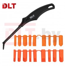 1744 Набор шпателей для силикона DLT Silicone (комплект 18 насадок)