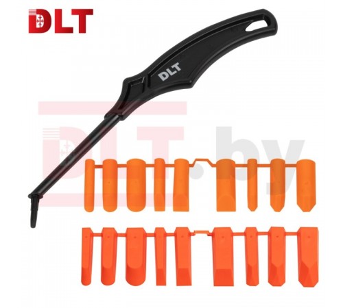 1744 Набор шпателей для силикона DLT Silicone (комплект 18 насадок)