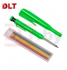 2429 Набор: строительный карандаш DLT + 6 сменных стержней, (ЗЕЛЕНЫЙ)
