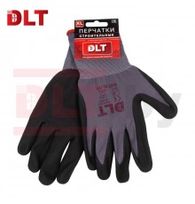 Перчатки строительные DLT с латексным покрытием, размер 10 (XL) 3759
