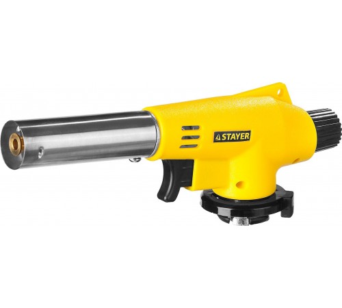 55584 Горелка газовая STAYER MaxTerm MG100 с пьезоподжигом на баллон с цанговым соединением 1300С