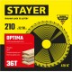 Пильный диск по дереву STAYER OPTIMA 210х32/30 мм 3681-210-32-36_z01