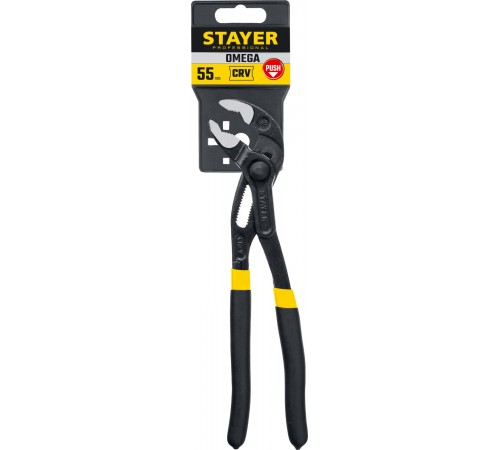 2239_z02 Клещи переставные STAYER Professional OMEGA, Cr-V, быстрая регулировка, 250 мм