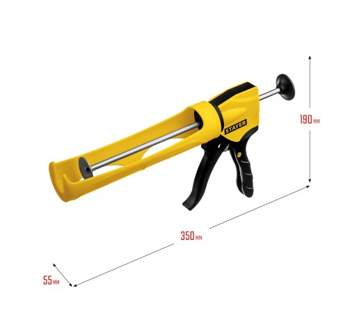 06690 Пистолет для герметика STAYER Expert Professional антикапельная система  310 мл