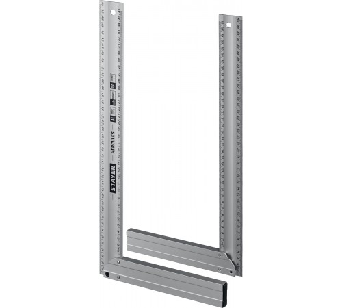 3432-40 Угольник STAYER HERCULES жесткий столярный с усиленным алюминиевым полотном 400мм