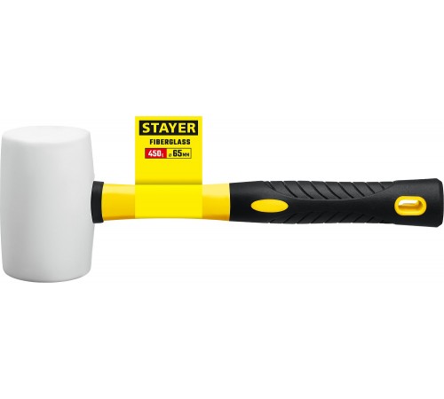 20533-450 Киянка STAYER  резиновая Белая с фиберглассовой рукояткой, 450 г