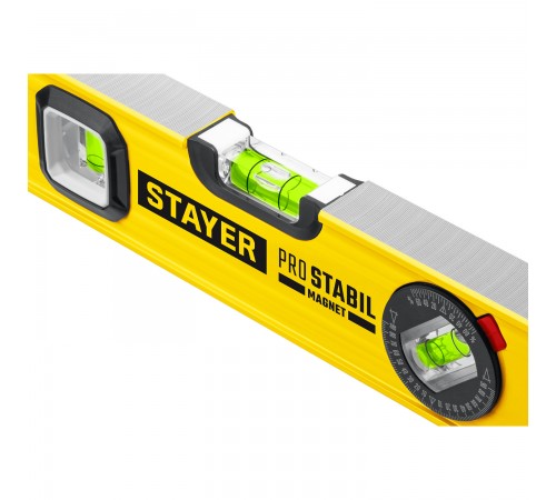 3480-060 Уровень STAYER ProStabil Magnet 600 мм магнитный с 2-мя фрезерованными поверхностями