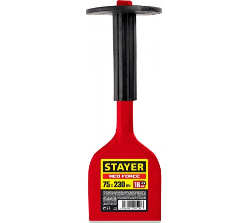 Зубило-конопатка с протектором STAYER Red Force 75x230мм 2127