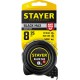 Рулетка STAYER BlackMax 8мx25мм Professional с двумя фиксаторами 3410-08_z02