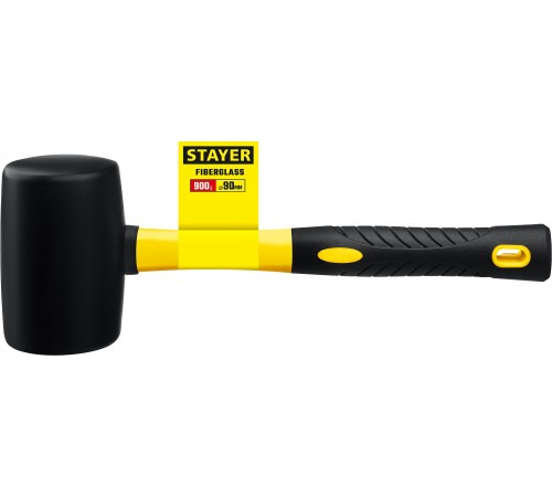 Киянка STAYER резиновая, черная 900г Professional 2054-90