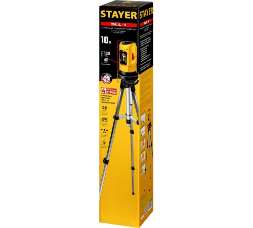 STAYER линейный лазерный нивелир SLL-1 34960-1 Professional