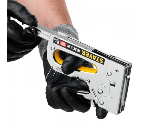 STAYER  HERCULES-53, тип 53 (A/10/JT21) 23GA (6 - 14 мм)/13/300, стальной рессорный степлер, Professional (31519)