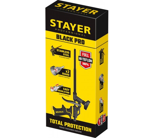 06862_z02 Пистолет для монтажной пены STAYER BLACK PRO профессиональный