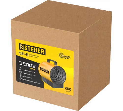 STEHER  3 кВт, электрическая тепловая пушка (SE-5)