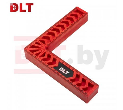86700 Угольник столярный DLT пластиковый, 160х160мм, красный