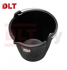 Ведро строительное DLT тип RUBBERBUCK гибкое с носиком, 12 л 2905