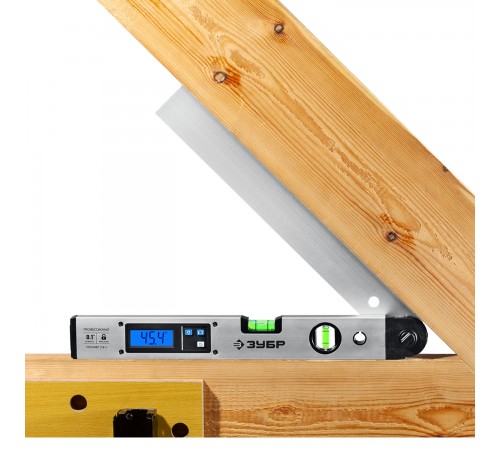 34288 Угломер электронный ЗУБР Профессионал 400 мм УГОЛ-40 подсветка,фиксация угла