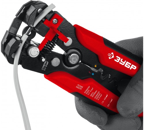 ЗУБР 0.2-6 мм², стриппер автоматический с винтом микронастройки ТМ-1 22645 Мастер