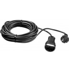55023-10 Удлинитель-шнур ЗУБР ПВС 207-Ш, 2200Вт, ПВС 2х0,75 мм2, 1 гнездо