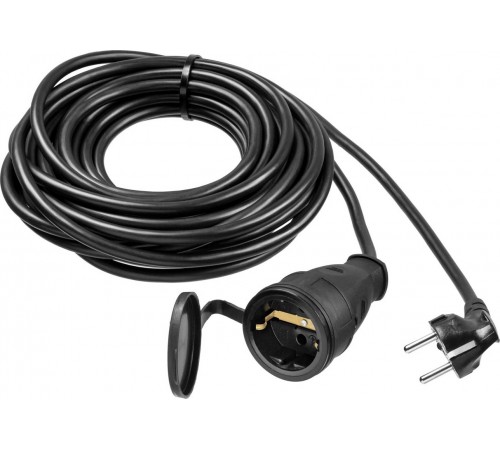 55020-10 Силовой удлинитель-шнур ЗУБР ПВС 315-Ш, 3500Вт IP44, ПВС 2х1,5 мм, 10м