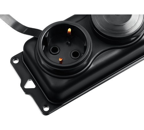 ЗУБР  КГ-325-Ш3, КГ, 3 x 2.5 мм2, IP44, 10 м, 3 гн., 4000 Вт, силовой удлинитель, Профессионал (55024-10)