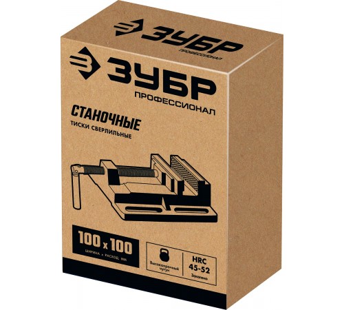 32721 Тиски ЗУБР станочные сверлильные 100мм