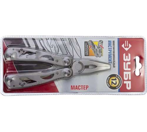 Инструмент многофункциональный (мультитул) ЗУБР "12 в 1" 47752