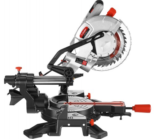 Пила торцовочная ЗУБР ЗПТ-210-1600 ПЛ с протяжкой, 210*30мм, 1600Вт