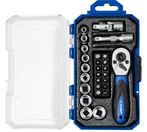 27642-Н27_z01 Набор инструмента универсальный ЗУБР Компакт-27 Профессионал 27пр.