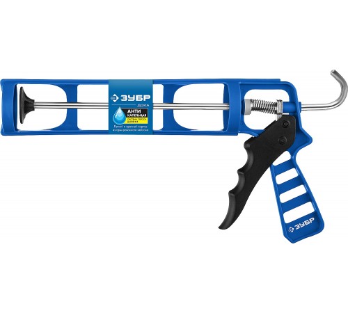 06632 Пистолет для герметика скелетный ДОКА ЗУБР Профессионал антикапельная система310 мл