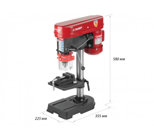 ЗСС-350 Станок вертикально-сверлильный, настольный ЗУБР 350ВТ, 13мм