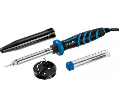 55402-40_z01 Паяльник ЗУБР ПРОФЕССИОНАЛ с двухкомпонентной рукояткой,  40Вт, конус