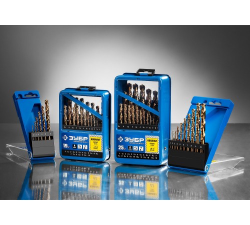 Набор сверл по металлу ЗУБР КОБАЛЬТ 6шт, 2-8мм. P6M5К5, класс А 29626-H6