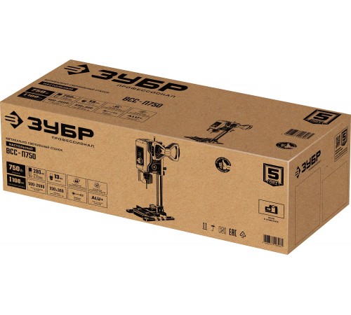 ВСС-П750 Станок вертикально-сверлильный ЗУБР Профессионал  750ВТ, 13мм