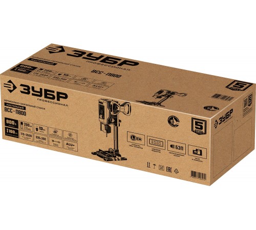 ВСС-П800 Станок вертикально-сверлильный ЗУБР Профессионал  800ВТ, 13мм