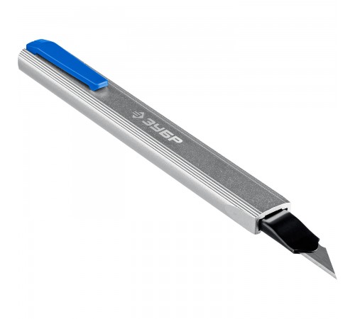 ЗУБР "ПРО-9А" металический нож с автостопом, лезвие 9мм 09152