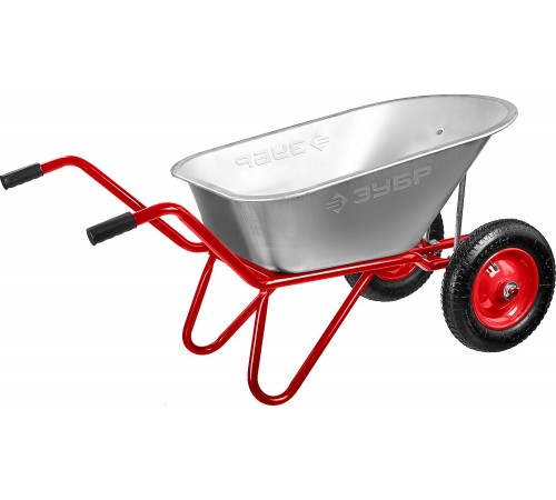 39952 Тачка садово-строительная двухколесная ЗУБР Т-21, 180 кг