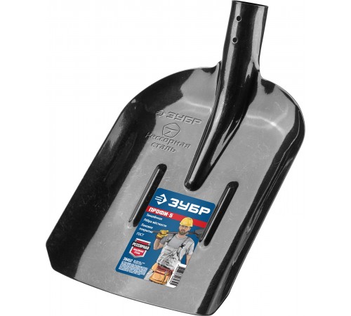 Лопата совковая ЗУБР ПРОФИ-5 350х230мм, полотно рессорная сталь 1,6мм 39452